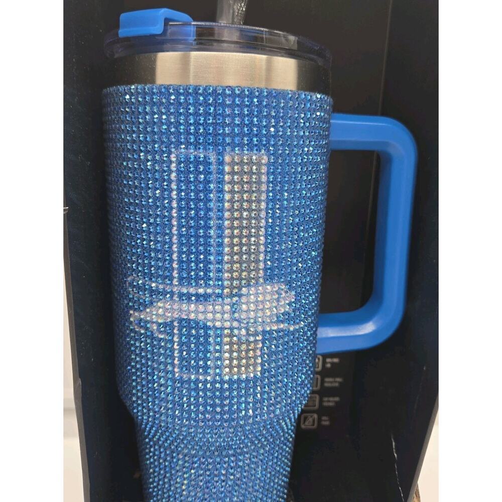 DETROIT LIONS BLING COLOSSAL TUMBLER RARE NFL FOOTBALL OFFICIAL LICENSED NEW NFL